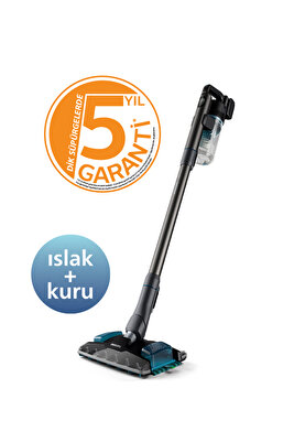 8000 Serisi Aqua Plus Kablosuz Dik Süpürge, 25.2 V, 80 dk'ya kadar Çalışma Süresi, XC8057/01 ürün fotoğrafı