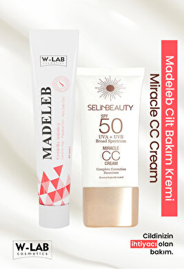 Madeleb Krem 40 ml Ve Selin Beauty Cc Krem 50 ml Set ürün fotoğrafı