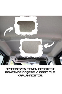 Rifter-Berlingo-Proace-Doblo-Opel Cam Tavansız Ara Bölme Demiri Kapakları 2 Adet ürün fotoğrafı