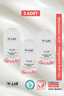 W-Lab Madeleb Roll On 3 lü Set ürün fotoğrafı