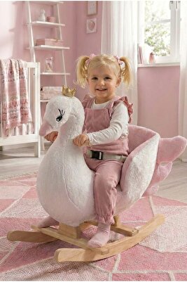 Sallanan Oyuncak At, Sallanan Ahşap Kuğu ürün fotoğrafı