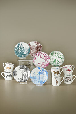 Jungle 6 Kişilik Kahve Fincanı Takımı 80 ml ürün fotoğrafı