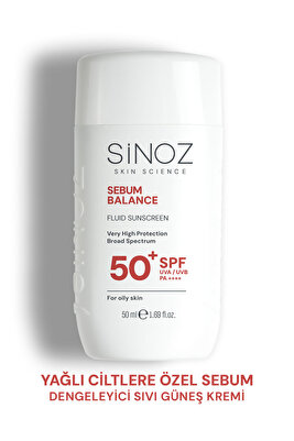 SPF50+ Yağlı Ciltler İçin Sıvı Yüz Güneş Kremi 50ml-Yeni Nesil Güneş Filtreleri Hibrit Formül PA++++ ürün fotoğrafı