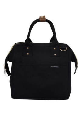 Askılı Termal Yemek Çantası Siyah ürün fotoğrafı