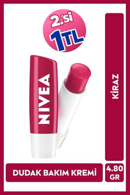 Kiraz Dudak Bakım Kremi 4.8gr, Nemlendirici, Hafif Kırmızı Işıltı, Dudak Parlatıcısı ürün fotoğrafı