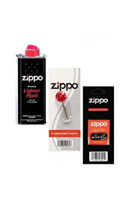 Çakmak Benzin + Taş + Fitil Seti ürün fotoğrafı