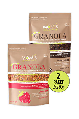 2'Lİ GRANOLA - ÇİLEK CHIA 280 G - KAKAO FINDIK 280 G ürün fotoğrafı