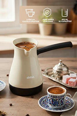 SCM-2951 Türk Kahve Makinesi - Krem ürün fotoğrafı