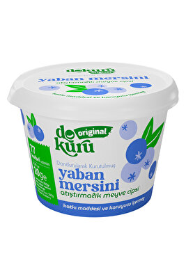 Yaban Mersini Kuru Meyve Cipsi - Dondurularak Kurutulmuş Freeze Dried Çıtır Yaban Mersini ürün fotoğrafı