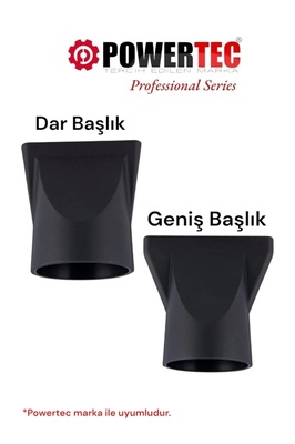 2 Adet Fön Başlığı Dar+Geniş Başlık ( Tüm Powertec Modellerine Uygundur ) ürün fotoğrafı