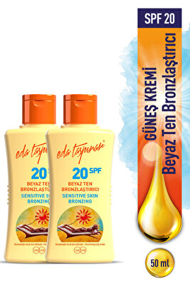 Seyahat Boy Beyaz Ten Bronzlaştırıcı SPF 20 - 50 ml x 2 ADET ürün fotoğrafı