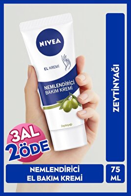 El Kremi Nemlendirici Bakım Kremi Zeytinyağı 75ml, Yumuşak Cilt, Yağlı His Bırakmaz ürün fotoğrafı