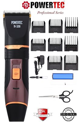 TR-3200 Profesyonel Şarjlı Saç Sakal Tıraş Makinesi ürün fotoğrafı