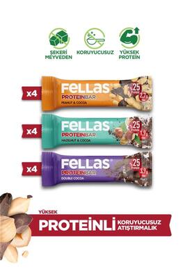 Protein Bar (32 g) Karma Kutu - 12 Adet (3 Çeşit) ürün fotoğrafı