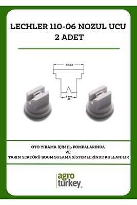 Lechler 110-06 Meme Yüksek Etki Alanlı Meme / Lu-c ( Nozul Ucu ) - 2 Adet ürün fotoğrafı