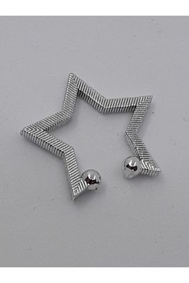 Kıkırdak Yıldız Küpe Silver ürün fotoğrafı