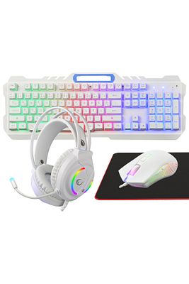 Fitment Rgb Gaming Combo Oyuncu Klavye Mouse Kulaklık Mousepad Set (Rampage Türkiye Garantili) ürün fotoğrafı