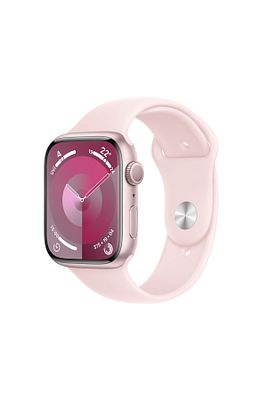 Watch Series 9 GPS 45mm Pembe Alüminyum Kasa ve Uçuk Pembe Spor Kordon - S/M ürün fotoğrafı