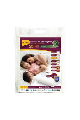 120 x 150 KING COTTON OMAK ELEKTRİKLİ BATTANİYE ÇİFT KİŞİLİK 120x150 Beyaz Düz 1-2 Kg Pamuk Polyest ürün fotoğrafı
