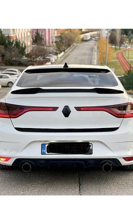 Renault Megane 4 Sedan Uyumlu Yarasa M4 Bagaj Üstu Spoiler Pianoblack Ithal ürün fotoğrafı