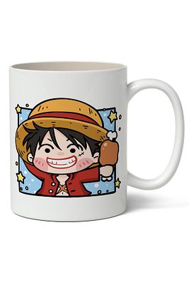 One Piece Monkey D. Luffy Cute Avatar Baskılı Kişiye Özel Kupa Bardak - Sevgiliye Arkadaşa Hediye ürün fotoğrafı