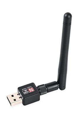 150 Mbps Antenli Wireless Adaptör Kablosuz Ağ Pc Wifi Alıcı Usb ürün fotoğrafı