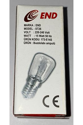 Buzdolabı / Tuz Lambası / Fırın / Dikiş Makinesi Ampulü / 15w ürün fotoğrafı