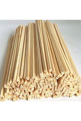 Ince Ahşap Çıta  5 mm X 5 mm 98 cm 24adet ürün fotoğrafı