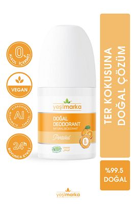Doğal Roll-on Portakal Deodorant Ter Kokusu Önleyici Aluminyum Içermeyen Vegan Alkolsüz ürün fotoğrafı