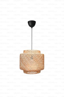 Sinnerlig Bambu Avize 30cm - Iskandinav, Modern, Bohem, Rattan Avize, Aydınlatma ürün fotoğrafı