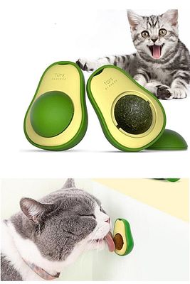 Avokado Catnip Avokado Kedi Çimi Topu Avokado Kedi Nanesi Oyuncağı ürün fotoğrafı