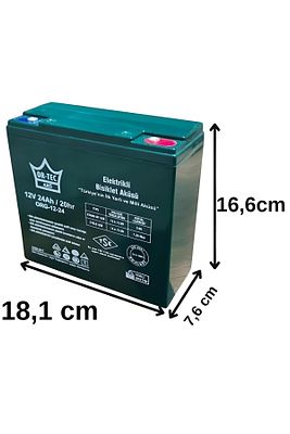 12v 24ah Elektrikli Motor Aküsü 2025 Üretim Tse Belgeli Ürün ürün fotoğrafı