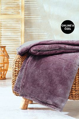 Olenna Wellsoft Tv Battaniyesi 140x190 - Kül Moru ürün fotoğrafı