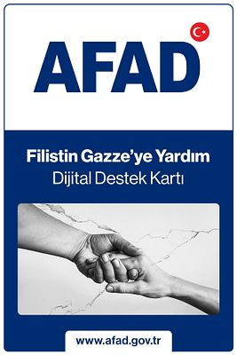 Filistin Gazze'ye Yardım Dijital Destek Kartı ürün fotoğrafı