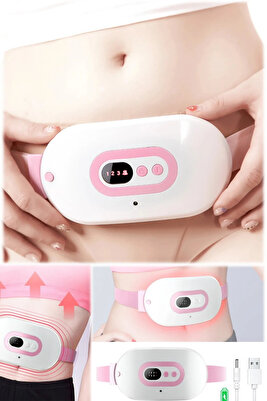 Özel Gün Masaj Kemeri Regl Ağrıları Için Titreşimli 3 Mod 40-50 Derece Isı Veren Kemer ürün fotoğrafı