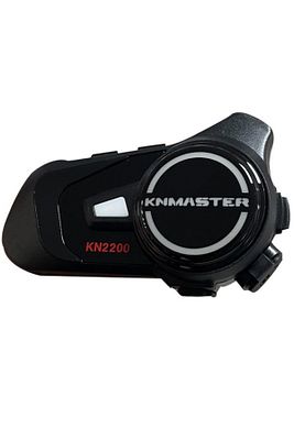 Kn2200 Motosiklet Kask Interkom Bluetooth Intercom Kulaklık Seti Siyah ürün fotoğrafı