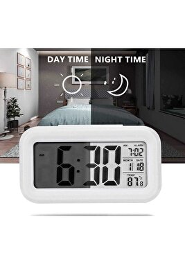 Dijital Masa Saati Fotoselli Alarmlı Işıklı Termometre Takvim ürün fotoğrafı