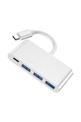 4in1 Type-c Usb Hub Çoklu Adaptör : 3x Usb 3.0 1x Usb-c Hızlı Şarj Ve Data Aktarımı Portu. ürün fotoğrafı