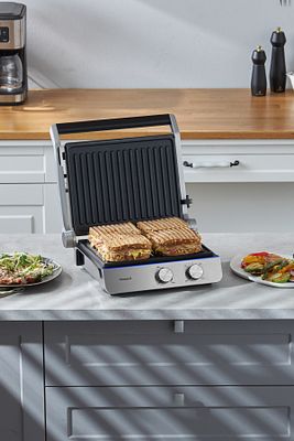 Grilliant 1344h Inox Gövdeli, Döküm Çıkarılabilir Plakalı Tost Ve Izgara Makinesi ürün fotoğrafı