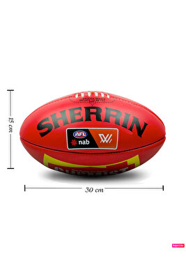 Sherrin Afl Game Ball American Football Gerçek Deri Amerikan Futbol Topu Kırmızı ürün fotoğrafı
