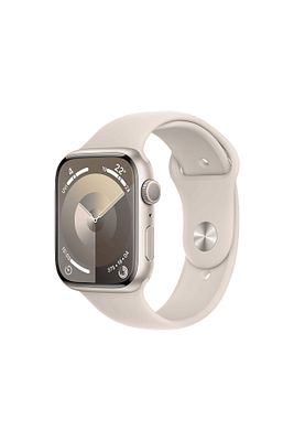 Watch Series 9 GPS MR963TU/A 45 mm Yıldız Işığı Alüminyum Kasa ve Yıldız Işığı Spor Kordon - S/M ürün fotoğrafı