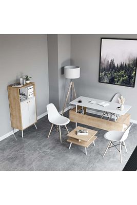 İrony Rasha Ofis Takımı Beyaz Meşe ürün fotoğrafı