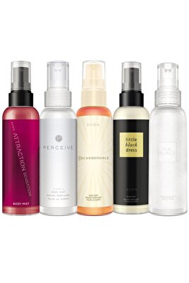 Body Mist Parfümlü Vücut Spreyleri Beşli Paket ürün fotoğrafı