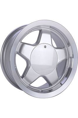 6 X 13 SLK-1617 Uyumlu 4X98 ET13 58.6 SILVER LIP MACHINED 13 JANT AYNALI İTHAL SLK ürün fotoğrafı