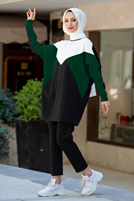 2014 Parçali İkili Kombin Takim Zümrüt Yeşili ürün fotoğrafı