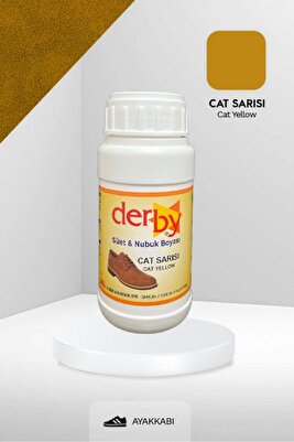 Cat Sarısı Süet Ve Nubuk Deri Boyası 250 ml / Süet Nubuk Ayakkabı Boyası ürün fotoğrafı