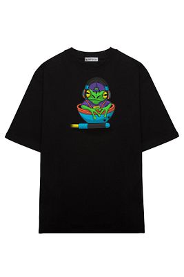 Unisex Oversize Frog _amp_ Music_OE1191 ürün fotoğrafı