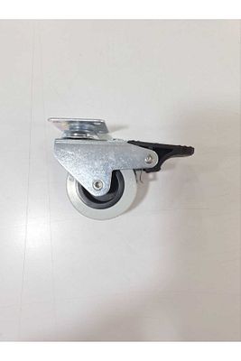 (1 ADET) 254 Frenli Tekerlek Mobilya Tekeri Frenli Mobilya Sehpa Komidin Büro Ofis Masa Teker ürün fotoğrafı