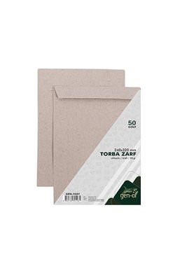 A4 Torba Zarf 24x32 Kraft 90 gr Silikonlu 50'li ürün fotoğrafı