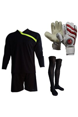 Kaleci Forma,kaleci Şortu,lüx Futbol Çorabı,kaleci Eldiveni Seti ürün fotoğrafı